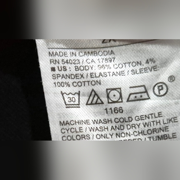 Cotton Black Puff-Sleeve Scoop Neck Women's Top 2XL - Picture 4 of 8